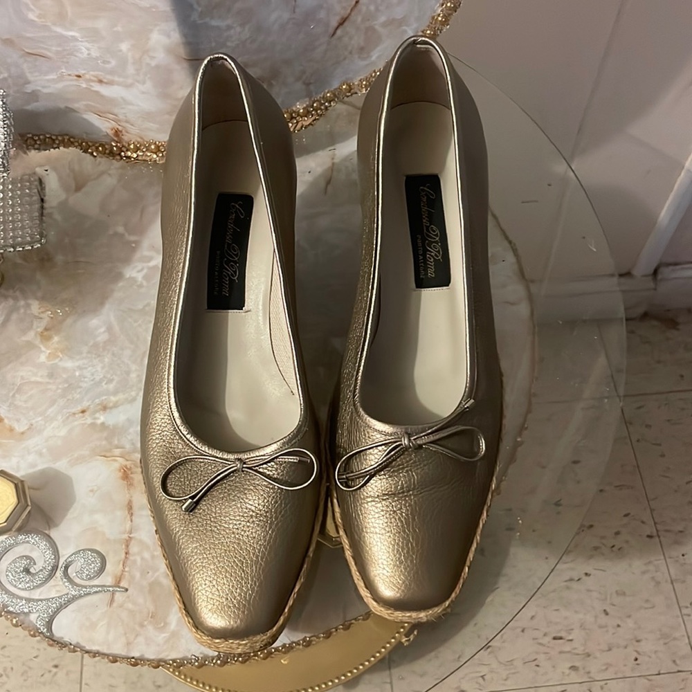 Condessa D Roma Porto Alegre espadrilles in gold